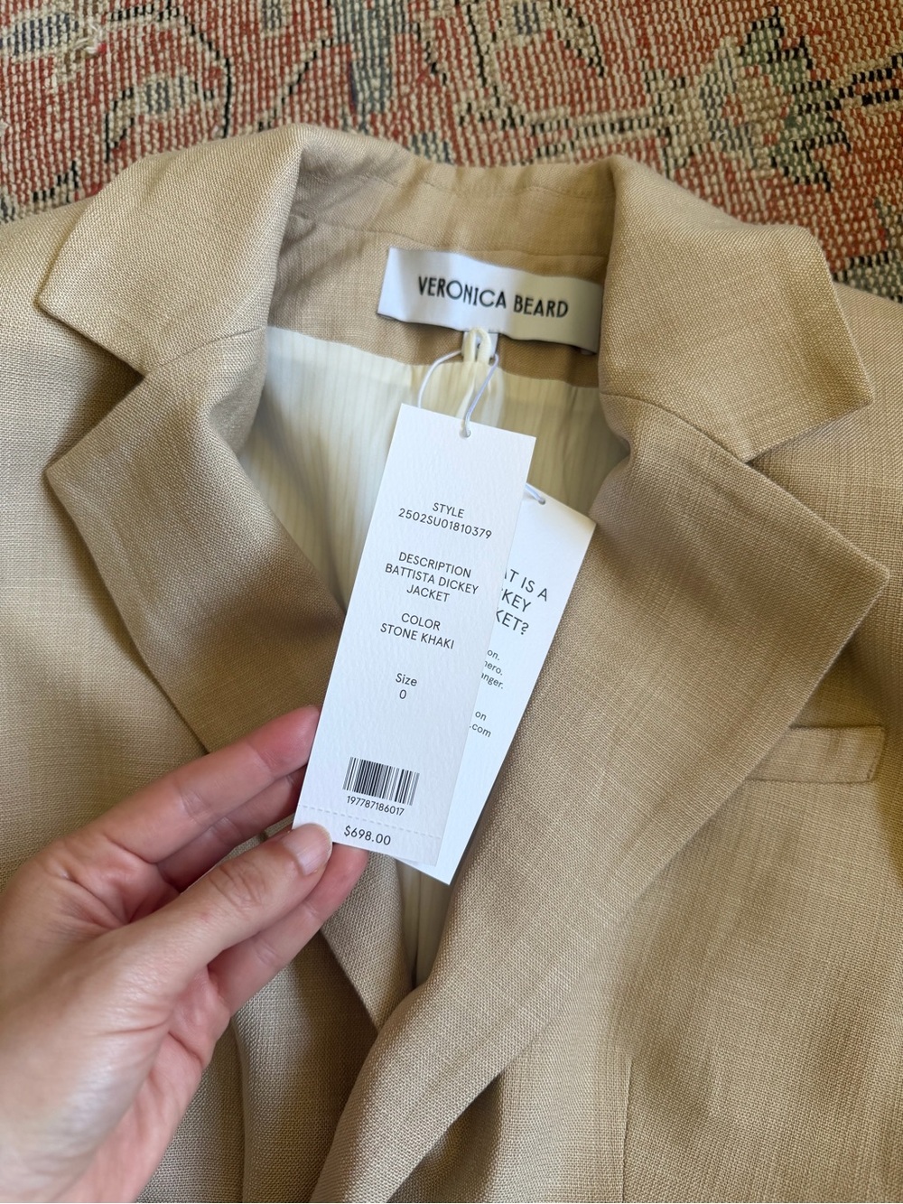 Veronica Beard Battista Dickey Jacket size 0 - Picture 6 of 7